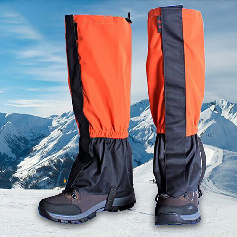 Hiking Gaiters Leg Gaiters Black with Elastic Buckle for Outdoor Pants for Hiking Hiking Gaiters Snow Gaiters Waterproof Outdoor Mountain Snow Legging Gaiters 1 Pair Climbing and Snow Hiking 