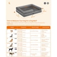 thumbnail image 5 of Feandrea Cama para Perros, Cama Ortopédica para Perros, Cama para Perros Grande, Impermeable, Funda Extraíble y Lavable, Sofá para Perros con Fondo Antideslizante, Bordes Elevados, 36 x 28 x 8 Pulgada, 5 of 5