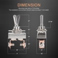thumbnail image 7 of EverStart Universal Metal Toggle Switch 20 Amp 12 Volt DC, Silver, 7 of 7