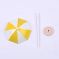 thumbnail image 4 of shamjina 4xDIY Handcrafted Dollhouse Beach Miniature Umbrella Sunshade Models Yellow+M 4 Pcs, 4 of 7