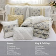 thumbnail image 2 of Cotton Bedding Set 9 Piece Cotton Percale Comforter Set Yellow Queen,Bed In A Bag, 2 of 18