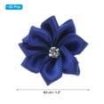 thumbnail image 2 of Uxcell 1.2 Inch Small Ribbon Flowers Satin Ribbon Flowers Mini Fabric Flowers Dark Blue 50 Pcs, 2 of 6