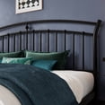 thumbnail image 4 of Virans King Size Metal Platform Bed with Victorian Style Headboard, Heavy Duty Steel Slat Support, 12"Under Bed Storage,Easy Assembly, Black, 4 of 7
