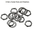 thumbnail image 3 of 8 Set Guitar Nut and Washers 3/8" Guitar Input Output Jack Socket Nut Grey for Guitar, Bass, 3 of 5