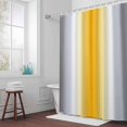 thumbnail image 6 of Abstract Shower Curtain for Bathroom Decor, Dark Gray Yellow Gradient Ombre Waterproof Fabric Shower Curtain, 54"x78" Set with 12 Hooks, 6 of 9