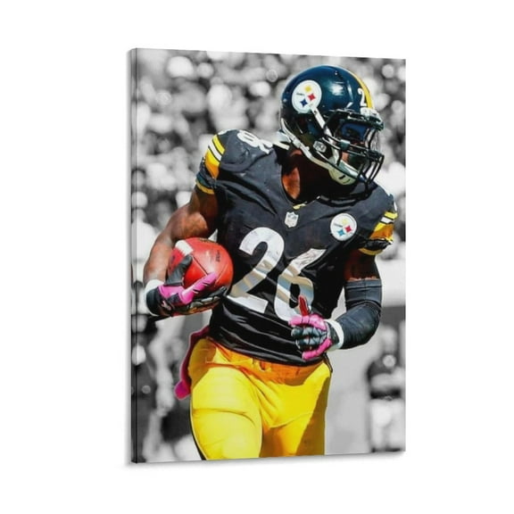 Le'Veon Bell Canvas Poster Painting On Canvas Wall Art Poster Scroll Picture Print Living Room Walls Decor Home Posters 16x24inch(40x60cm)