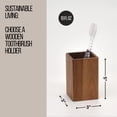 thumbnail image 4 of Evideco French Home Goods Acacia Brown Tumbler Only Chic Transitional Acacia Bathroom Tumblers, 4 of 8