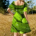 thumbnail image 3 of Pickles Love Green Pickles Dress prom dress dresses for womens, 3 of 6