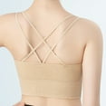 thumbnail image 5 of Elainilye Fashion No Underwire Bras For Women Traceless Yoga Sports Bra Back Support Bra Sleep Bra Wirefree Underwear Bra,Beige, 5 of 8