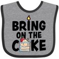 thumbnail image 3 of Inktastic Bring on the Cake with Cake Slice Replacing a Boys or Girls Baby Bib, 3 of 4