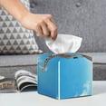 thumbnail image 6 of Sikiie Elephant Giraffe Leather Tissue Box Cover Square, tissue box holder, Tissue Box with Bottom Belt-5.2”x5.2”x5.2”, 6 of 7