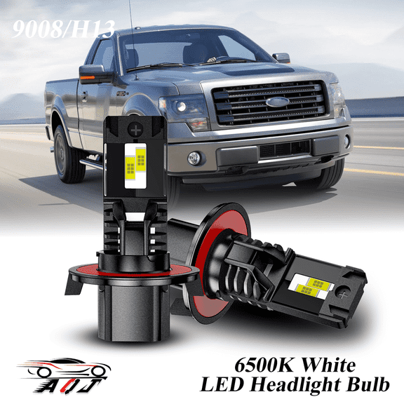 LED Headlight Fit for Ford F150 2004-2014 - 30,000LM 300% Super-Bright 6500K White Bulb, Plug & Play, Pack of 2