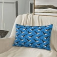 thumbnail image 5 of Pofeuu Whale And Sea Print Polyester Microfiber Plush Pillowcases, Super Soft and Cozy Pillow Case Covers with Envelop Closure（Pillow core not included）-14"x20", 5 of 6