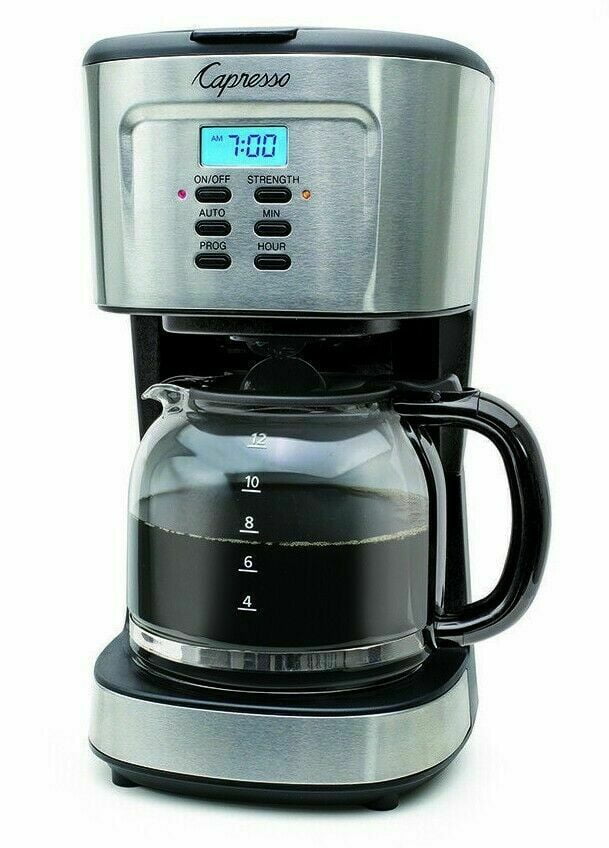 Capresso 12-Cup Programmable Coffee Maker, Stainless Steel