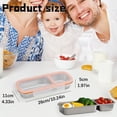 thumbnail image 3 of Stainless Steel Lunch Box, 2 Compartment Leakproof Bento Box, 10.2"×4.3" Food Grade Food Storage Containers, Sealed Food Storage Container, Portable Snack Container, Meal Storage Carrier, 3 of 6