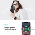 thumbnail image 6 of Square Series  for iPhone 11 Case, [Support Wireless Charging] Super Soft Silicone Slim Phone Case Cover for iPhone 11 6.1 inch, Black, 6 of 13