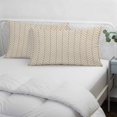 thumbnail image 4 of Simple Line Linen Texture Throw Pillow Cover 20 x 36 Inch Decorative Pillow Cover Beige Modern Art Geometric Lumbar Pillowcase Seasonal Rectangle Cushion Case for Couch Sofa Bed Living Room, 4 of 9