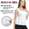 thumbnail image 5 of Women's Cami Shaper with Built in Bra Seamless Tummy Control Camisole Tank Top Underskirts Shapewear Body Shaper, 5 of 7