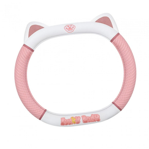 Funda para volante de coche, cómoda, bonita y antideslizante. Rosa