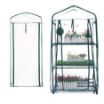 thumbnail image 2 of GLFILL 3 Tier Mini Compact Greenhouse PVC Cover Garden Grow House Plant Fruit Vegetable transparent, 2 of 7