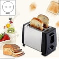 thumbnail image 2 of Toaster 2 Stainles Steel Bread Extra Wide Slot Compact Toasters,electrical Small Bread Machine For, 2 of 5