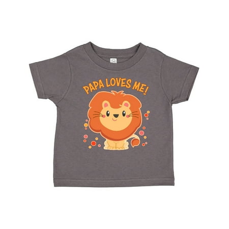 

Inktastic Papa Loves Me- cute lion Gift Toddler Boy or Toddler Girl T-Shirt