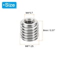 thumbnail image 2 of Unique Bargains Adaptateurs Filetés Manchon Réducteur Écrou M8 * 1,25 Mâle à M4 * 0,7 Femelle Réparation Insert Vis Réducteur 8mm 10 Pcs, 2 of 6