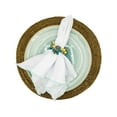 thumbnail image 6 of Linen Napkins With Green Scalloped Hemstitch Edges, Set of 4, 6 of 6