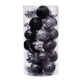 thumbnail image 1 of Adornos de bolas de Navidad de plástico transparente inastillable Juego de bolas de Navidad decorativas con adornos delicados rellenos (24 unidades) Zhivalor HMXY063-5, 1 of 1