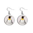 thumbnail image 1 of Penguin Chest Overlook South Pole Ear Dangle Silver Drop Earring Jewelry Woman, 1 of 3