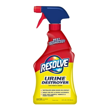 Resolve Urine Destroyer Pet Stain & Odor Remover Spray, (Best Clean Urine Product)