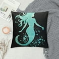 thumbnail image 2 of Nawypu  Pillow Covers Fantasy Watercolor Blue Mermaid Girl,Decorative Throw Pillow Covers Soft Cushion Covers for Home Couch Living, 2 of 5