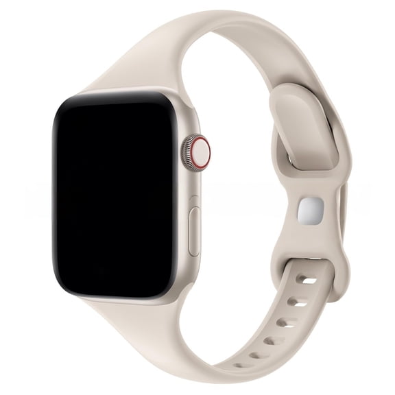can Compatible with Apple Watch Bands for Women 40mm 38mm 41mm 44mm 42mm 45mm 46mm 49mm, Soft Silicone Narrow Slim Thin Sport Replacement Strap for iWatch Bands Series 11 10 9 8 7 6 5 4 3 SE3/2/1