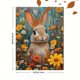 thumbnail image 3 of Qisvanset 12x16 Inch Wildflower Bunny Canvas Wall Art, Colorful Spring Rabbit Easter Nature Home Decor, 3 of 8