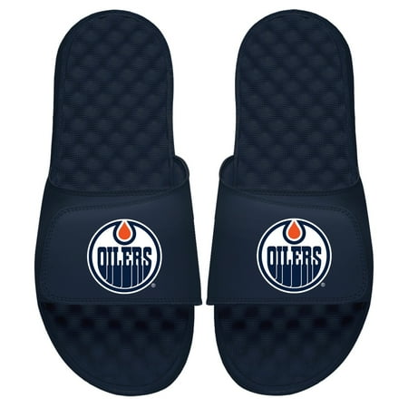 

Men s ISlide Navy Edmonton Oilers Primary Logo Slide Sandals
