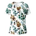 thumbnail image 3 of T-shirts Graphiques pour Femmes T-Shirts de Mode pour Femmes Imprimés Décontractés Col en V Manches Courtes T-Shirts Amples Hauts Manches Courtes pour Femmes Hauts Manches Courtes pour Femmes Soyez Gentille T-Shirts pour Femmes, 3 of 4