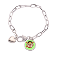 thumbnail image 1 of Libro de referencia pigsy Pulsera de cadena de corazón joyería encanto moda, 1 of 3