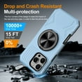 thumbnail image 7 of Allytechgroup Shockproof Case for Apple iPhone 16 Pro, [Compatible with Magsafe] Anti-Scratch Rotating Stand Magnetic Cover Heavy Duty Protective Bumper Phone Case Shell for Women Men, Azure, 7 of 7
