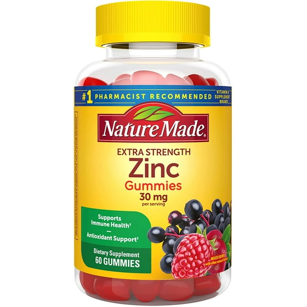 Nature Made Extra Strength Zinc Supplements 30 mg, Dietary Supplement