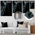 thumbnail image 4 of Designart "Mysterious Shadows Black Horse wall art" Animals Metal Wall Art Prints, 4 of 5