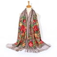 thumbnail image 2 of Foulard à Franges pour Femmes, Châle Foulard de Voyage Imprimé Folk-Custom, 2 of 2
