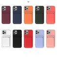 thumbnail image 2 of Funda de TPU + franela para tarjetas para iPhone 11 Pro Max, rosa, 2 of 5