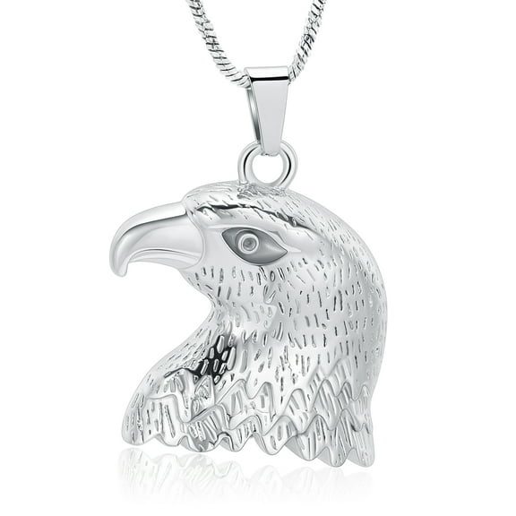 Eagle Urn Necklace Stainless Steel Keepsake Ash Jewelry Holder Ashes for Pet Human Ashes Urn Locket