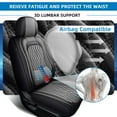 thumbnail image 2 of AQBDDBQ Car Seat Covers Full Set Fit for Cadillac XT5 2017-2026 Premium Leather Seat Covers with Lumbar Support,Waterproof Auto Protectors Cushions Grey,Full Set(2 Row 5 Seats), 2 of 10