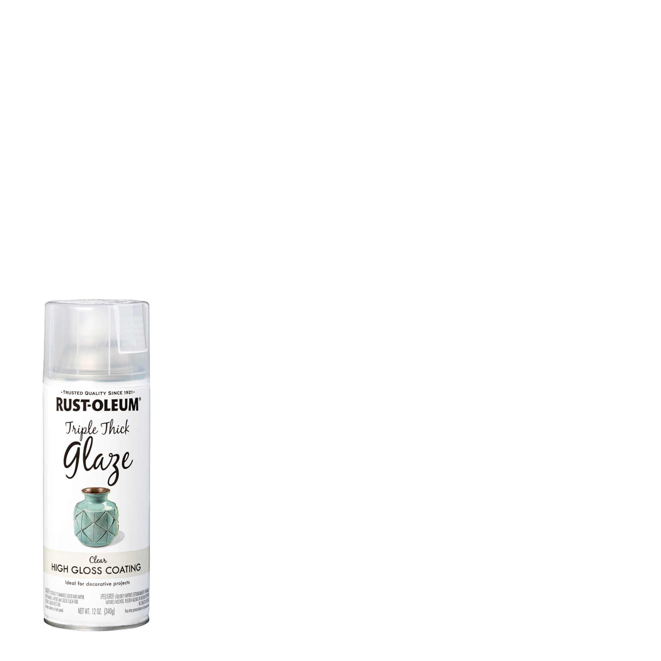 6 Pack, Clear, Rust-Oleum Specialty Gloss Triple Thick Glaze Spray-264985, 12 oz