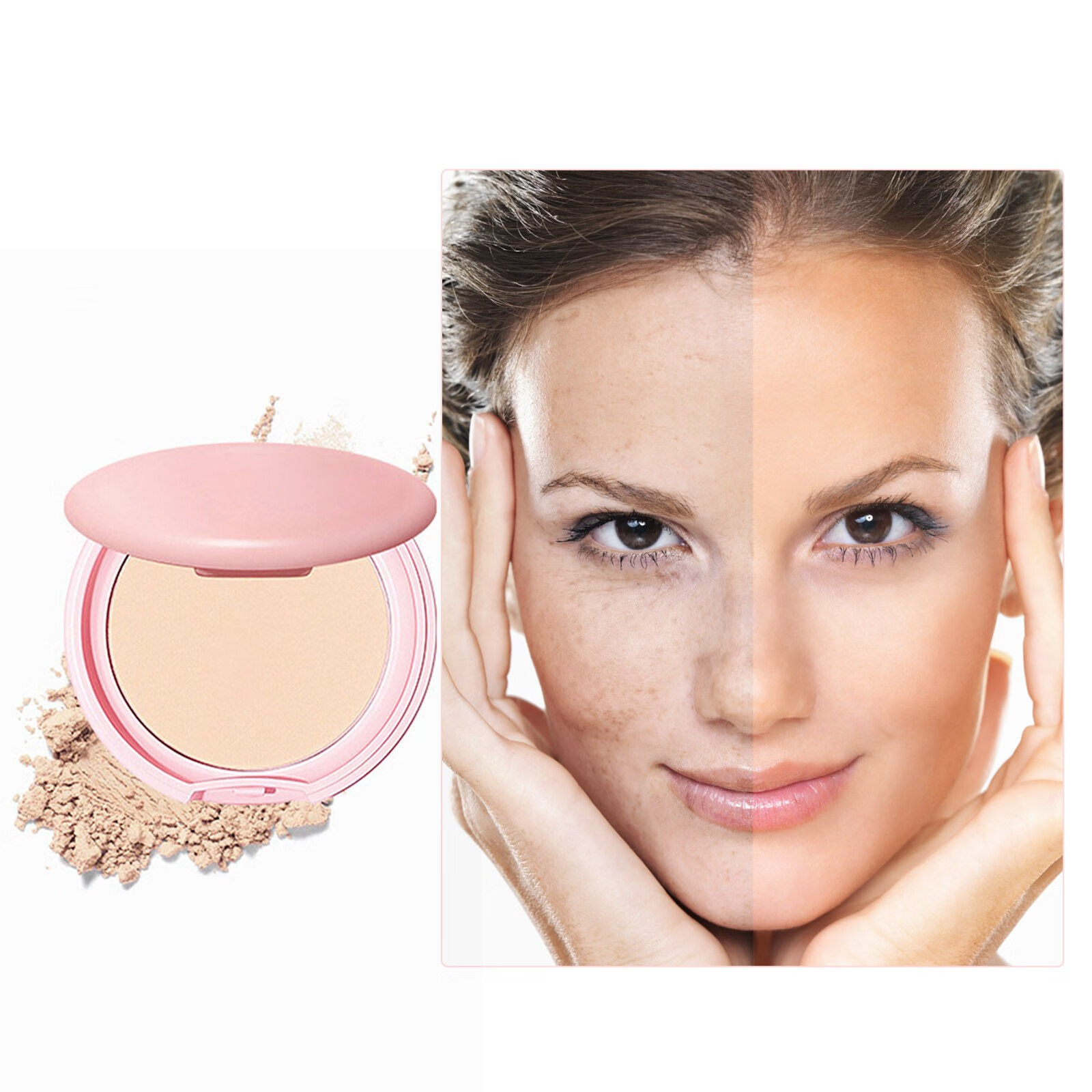 Ykohkofe Matting Powder Facial Powder Oil Loose Powder Finish Lightweight Formula Leaves Skin