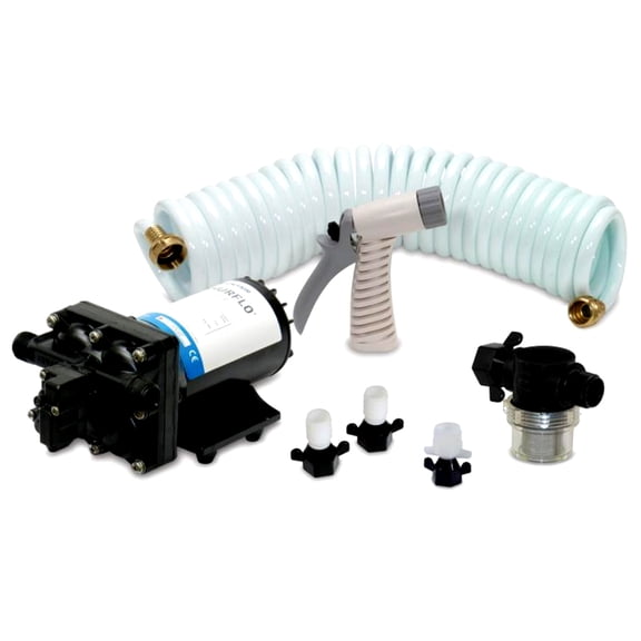 Kit de lavado Shurflo by Pentair BLASTER&trade;II - 12 VCC, 3,5 GPM con 25' Manguera, Boquilla, Colador &amp; Guarniciones