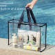 thumbnail image 2 of Bolsa de cosméticos transparente, bolsa de almacenamiento portátil impermeable, bolsa de almacenamiento de ropa portátil, bolsa de playa de PVC transparente de moda, 2 of 4