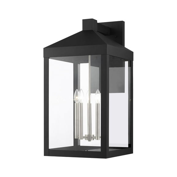 Livex Lighting - Nyack - 5 Light Outdoor Wall Lantern in Mid Century Modern
