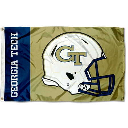 Georgia Tech Yellow Jackets Helmet - Georgia Tech Yellow Jackets Football Helmet Flag
